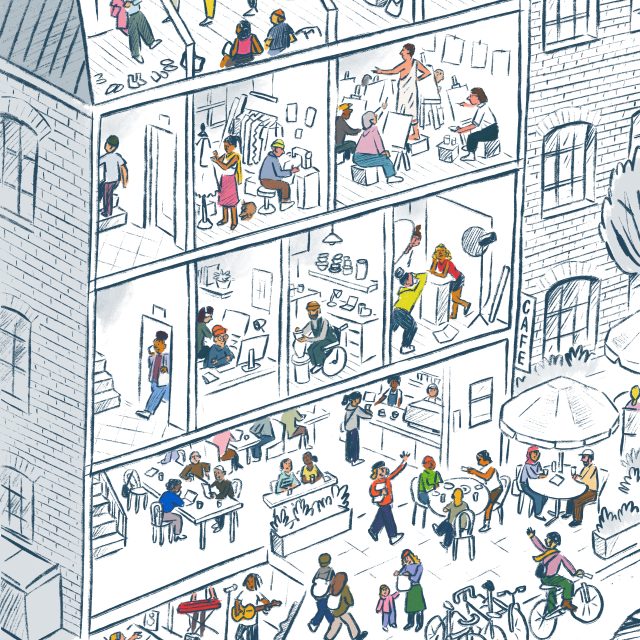 Illustration of creative studios